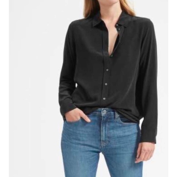 Everlane Black Blouse - Picture 1 of 8